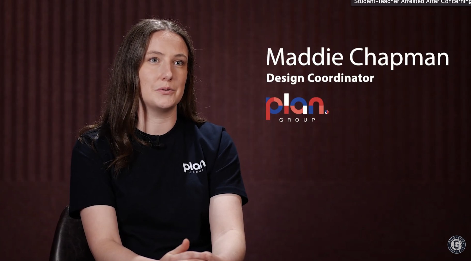 Plan Group staff member featured in a Geelong Venom partner content piece